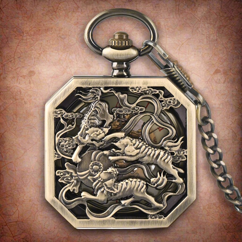 Mechanical Pocket Watch Qilin