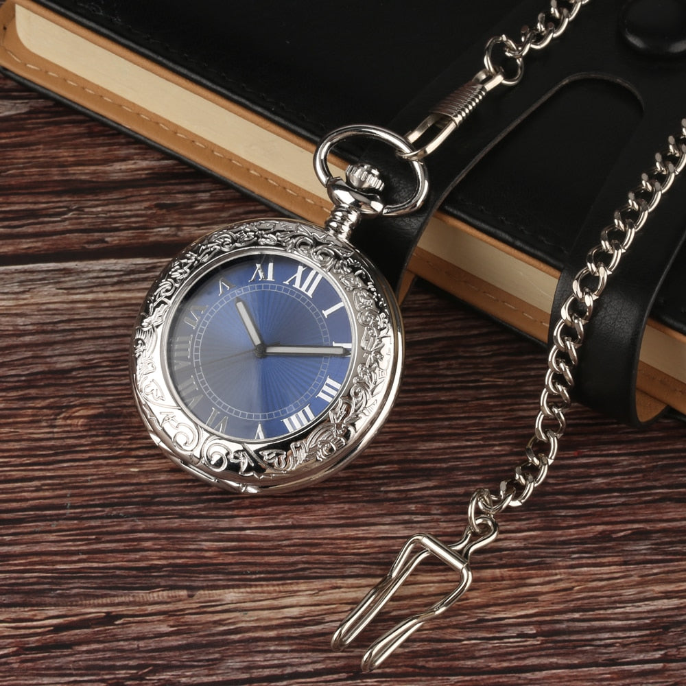 Mechanical Pocket Watch Sky Blue