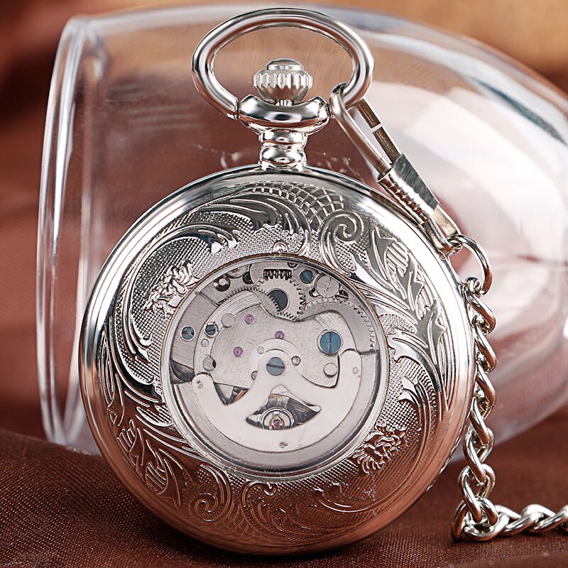 Mechanical Pocket Watch Sky Blue