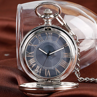 Mechanical Pocket Watch Sky Blue