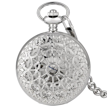 Mechanical Pocket Watch Spider Web