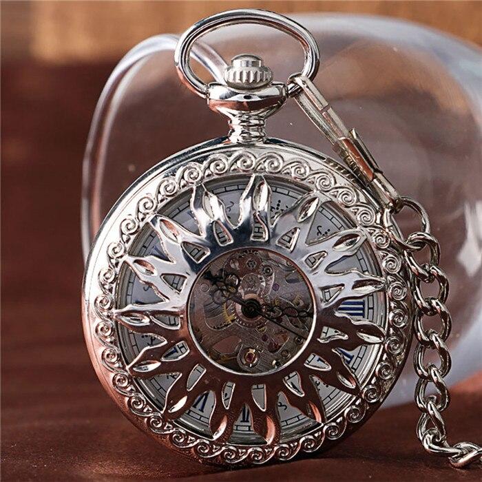 Mechanical Pocket Watch Sunflower