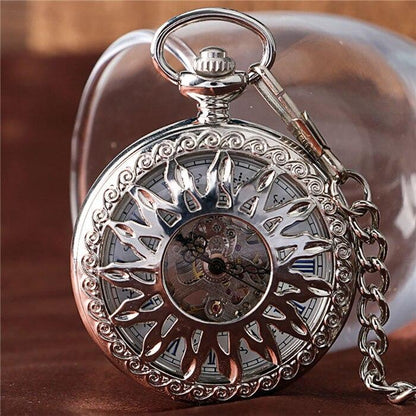 Mechanical Pocket Watch Sunflower