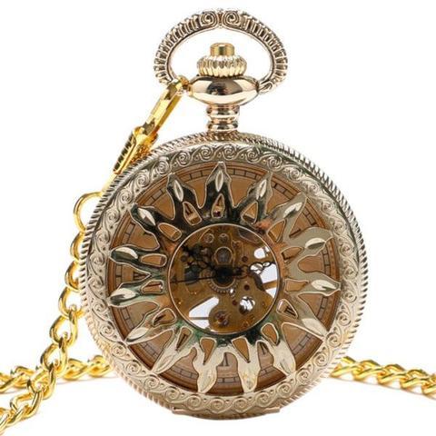 Mechanical Pocket Watch Sunflower