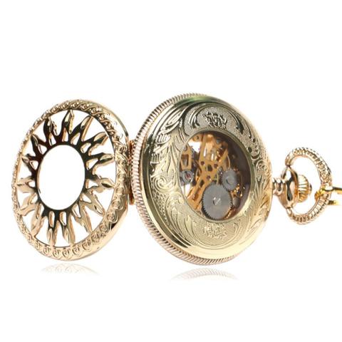 Mechanical Pocket Watch Sunflower