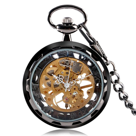 Mechanical Skeleton Pocket Watch