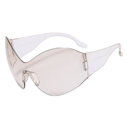 Y2K Future Technology Sense Frame Siamese PC Sunglasses