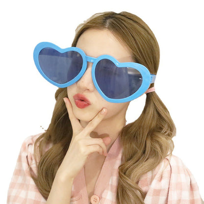 ABS Cute Heart Personality Exaggerated Funny Party Birthday Glasses