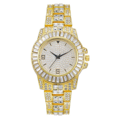 Women Watch Rhinestone Steel Quartz Fashion Wristwatch LLZ13874