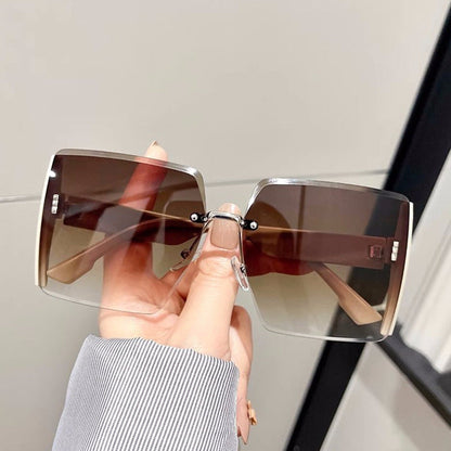 2023 PC Large Frameless Square Sunglasses