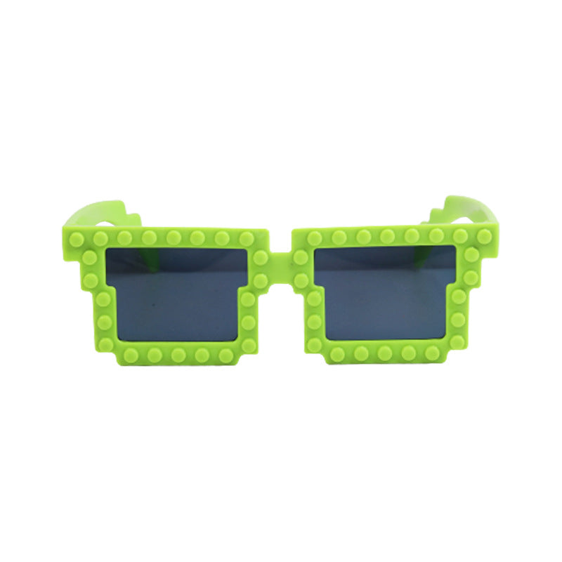 ABS Cute and Funny Building Block Mosaic Sunglasses