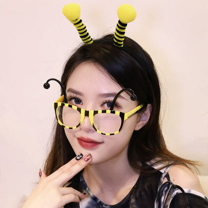 ABS Small Animal Hair Bands and Funny Glasses