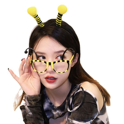 ABS Small Animal Hair Bands and Funny Glasses