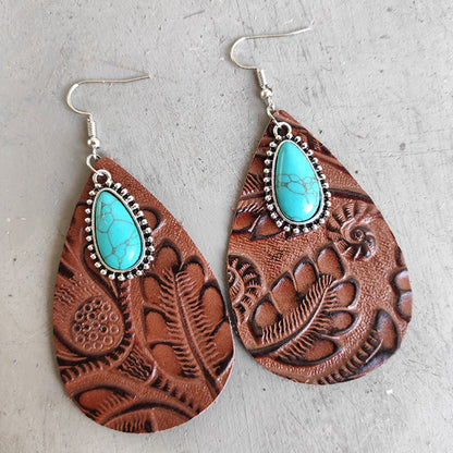 Western Genuine Leather Earrings