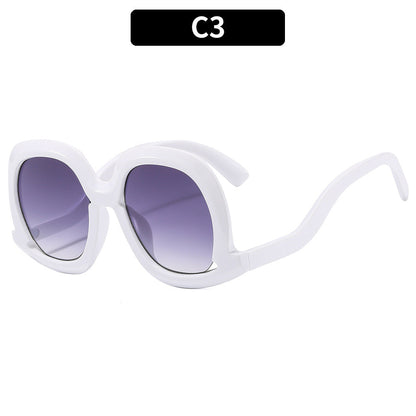 2023 PC Large Frame Irregular Frame Sunglasses