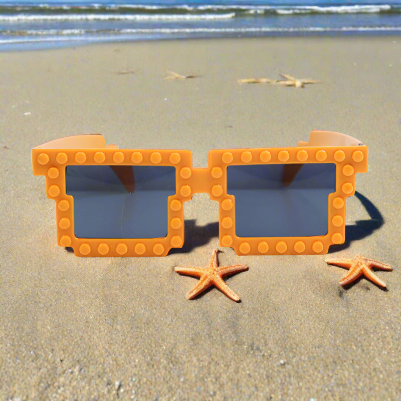 ABS Cute and Funny Building Block Mosaic Sunglasses