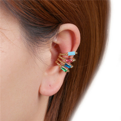 18K Gold Plated Ear Clip Copper Earrings