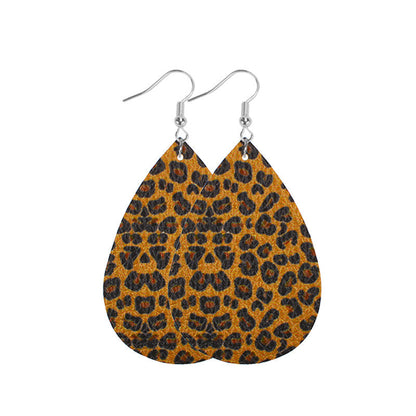 Western Style Leopard Print Cow Print Leather Double