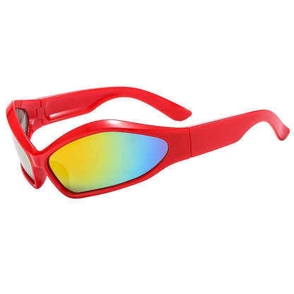 Y2K Personalized Oval Color Matching PC Sunglasses