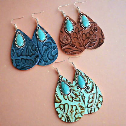 Western Genuine Leather Earrings