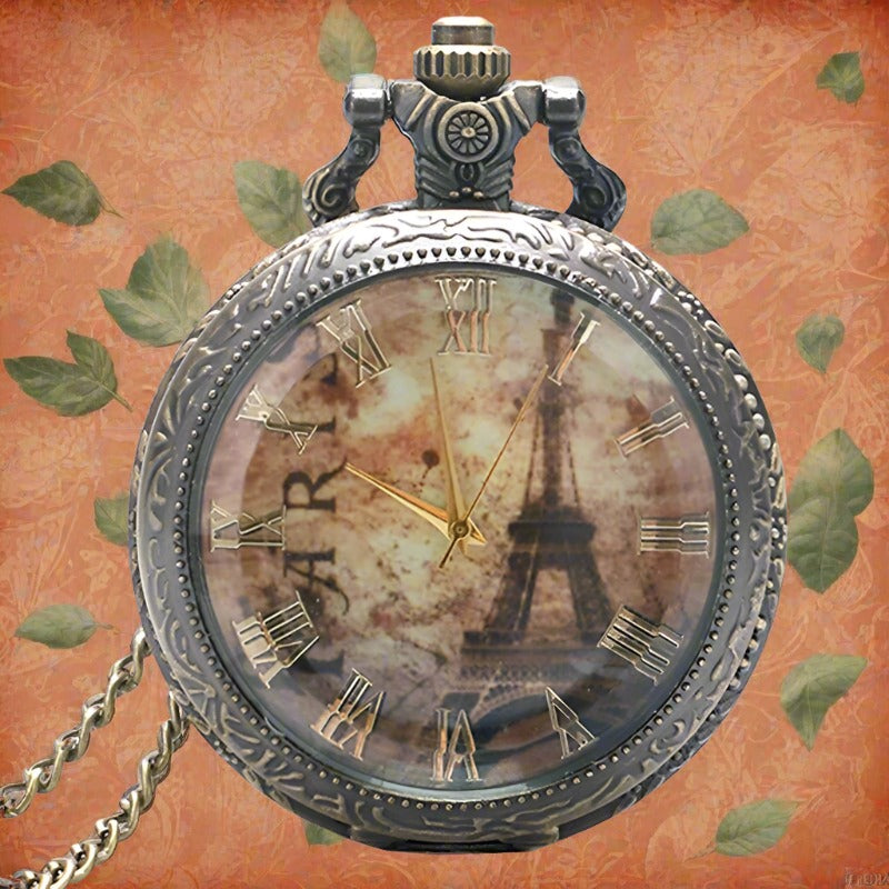 Pocket Watch Eiffel Tower