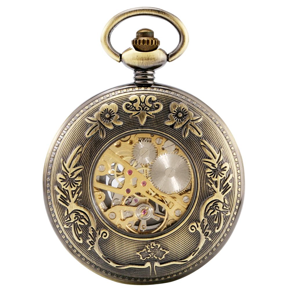 Mechanical Pocket Watch With Gears