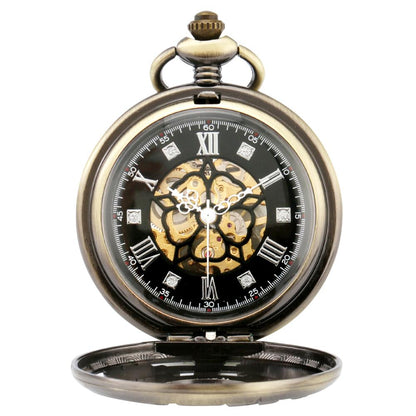 Mechanical Pocket Watch With Gears