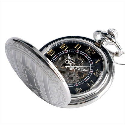 Silver Mechanical Pocket Watch