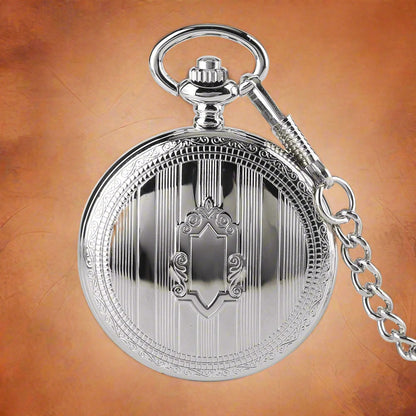 Silver Mechanical Pocket Watch