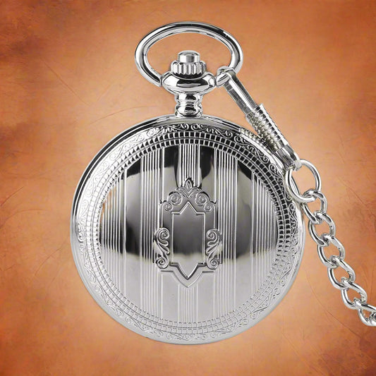 Silver Mechanical Pocket Watch