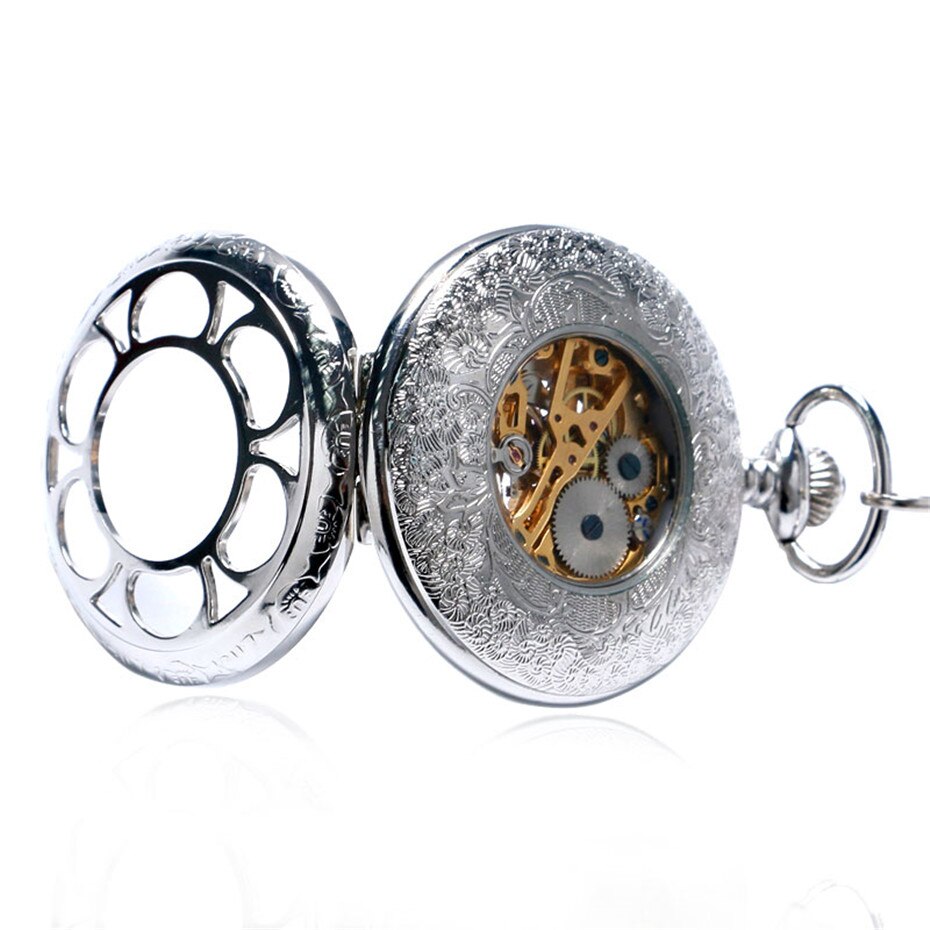 Silver Steampunk Pocket Watch