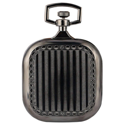 Black Square Pocket Watch