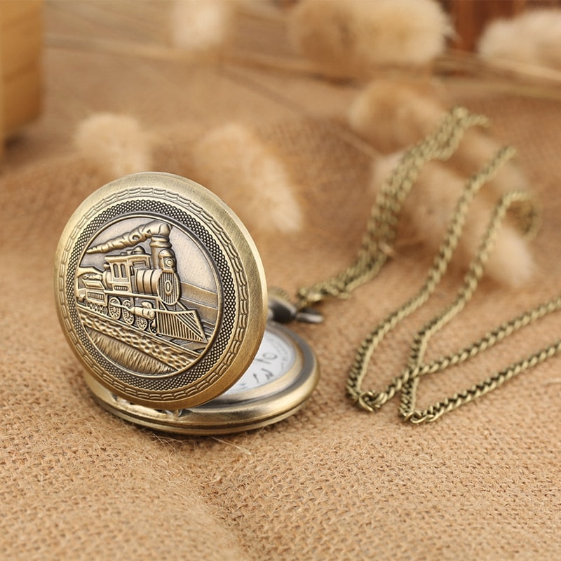 Steam Train Pocket Watch