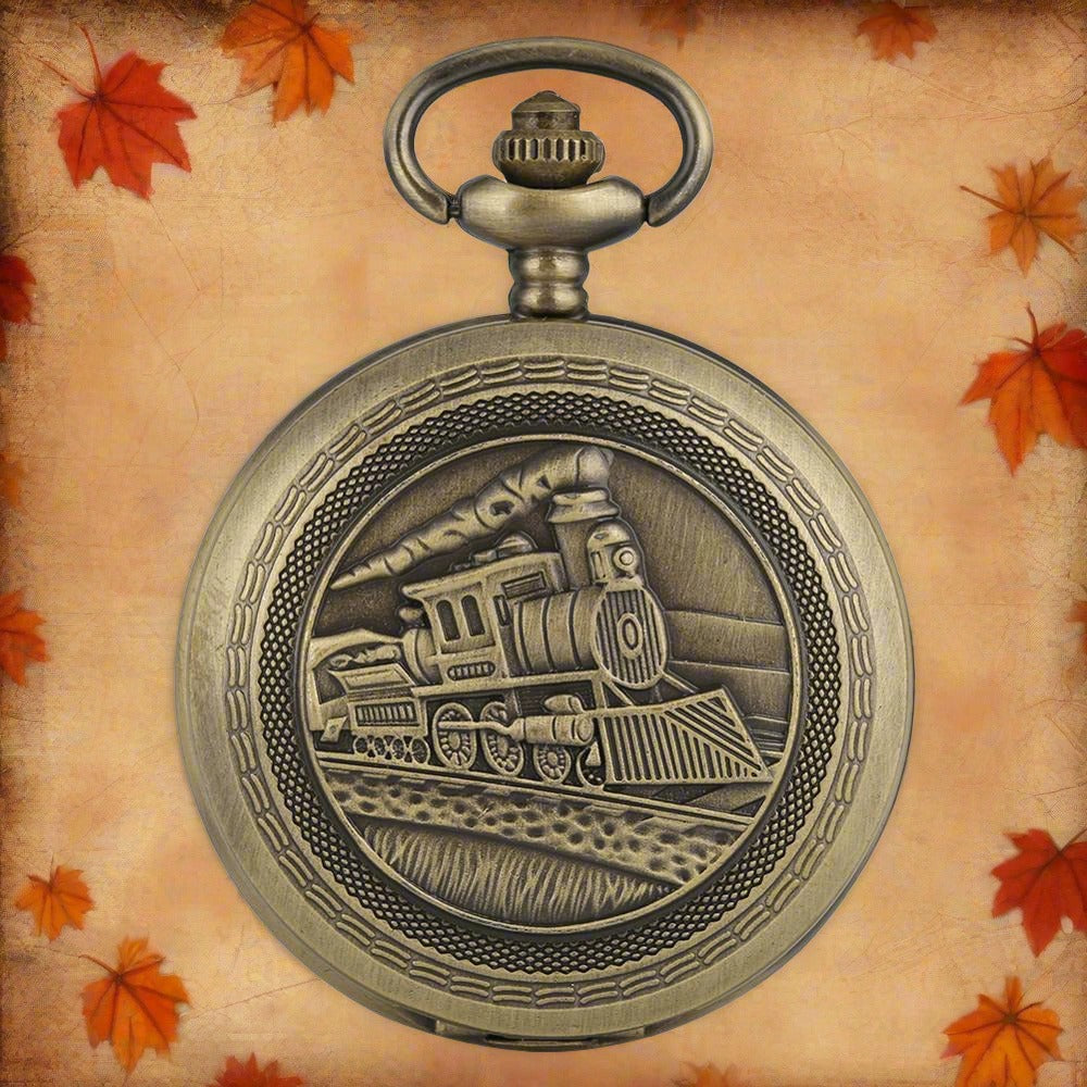 Steam Train Pocket Watch