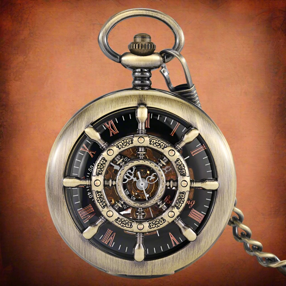 Steampunk Mechanical Pocket Watch