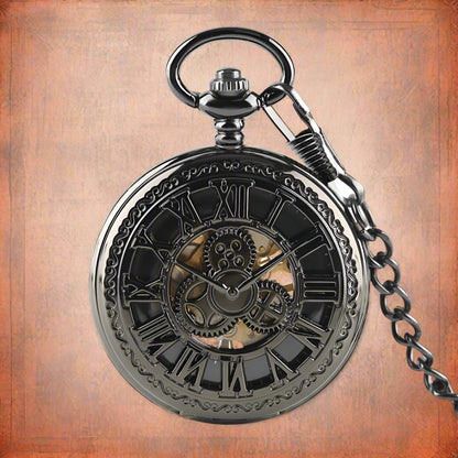 Steampunk Mens Mechanical Pocket Watch