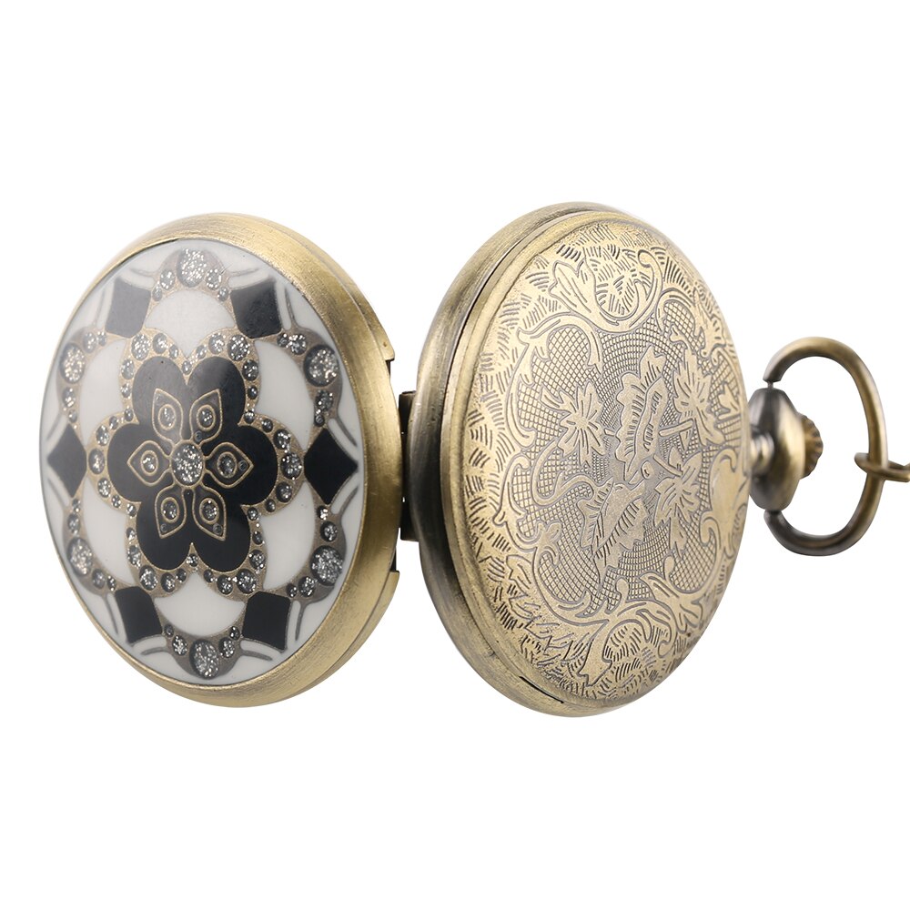 White Lotus Pocket Watch