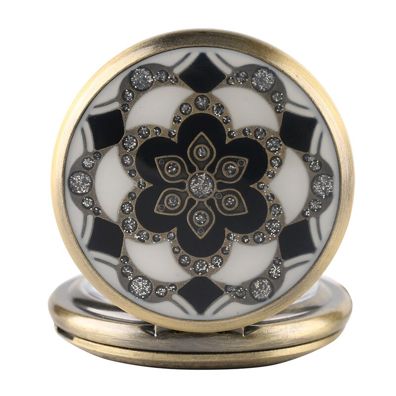 White Lotus Pocket Watch