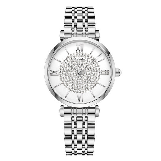 Women Watch Steel Quartz Fashion Wristwatch-ZZH2839