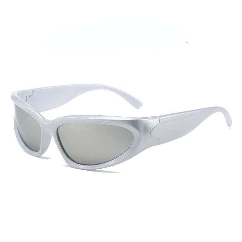 Y2k Retro Sense of Technology Cyberpunk Cycling Sports PC Sunglasses