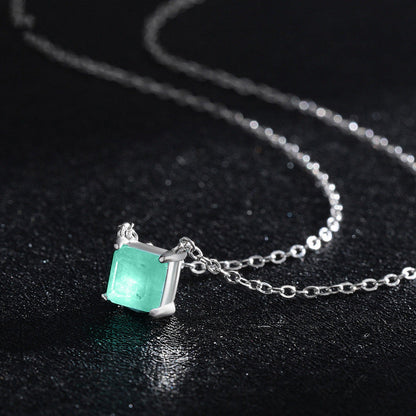 925 Silver Paraiba Tourmaline Necklace