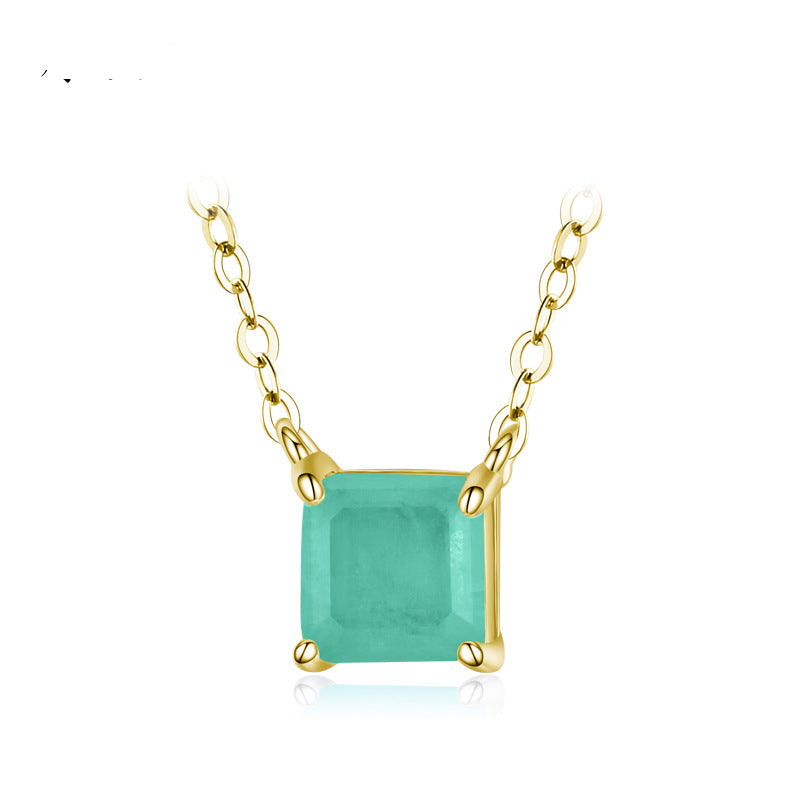 925 Silver Paraiba Tourmaline Necklace