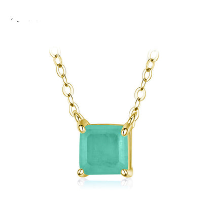 925 Silver Paraiba Tourmaline Necklace