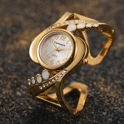 Women Bangle Quartz Wristwatch