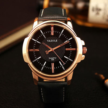 Yazole Brand Luxury Famous Business Men's Watch Male Clock Fashion Quartz Watch