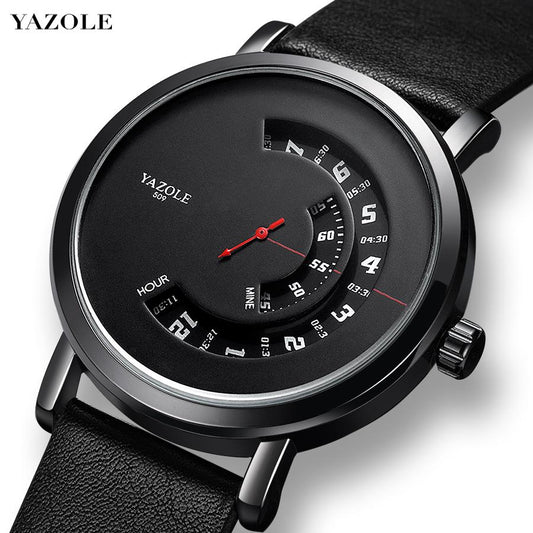 YAZOLE Hollow Design Mens Watches Luxury Top Waterproof Quartz Fashion Creativity Unique Watch