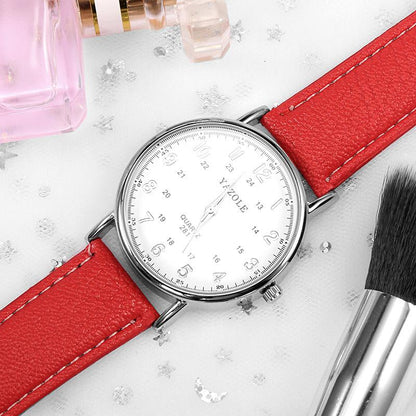 Women's Watch YAZOLE Top Brand Fashion Leather Wrist Watch Dress Designer Clock