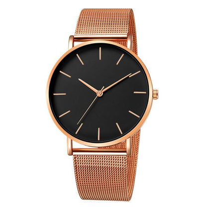 Women Mesh Stainless Steel Wrist Watch