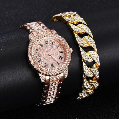 Women Ladies Wrist Watches Luxury Brand Rhinestone Bracelet Watches Female