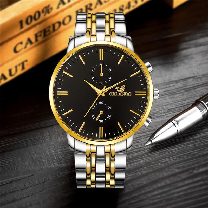 Fashion Men WQuartz Watch Stainless Steel Wristwatch